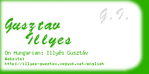 gusztav illyes business card